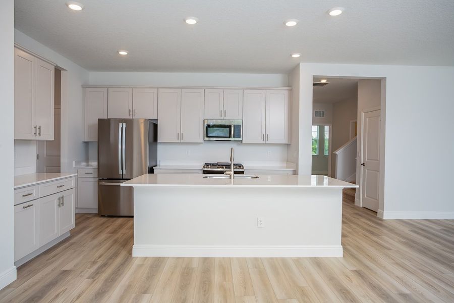 Representative furnished interior of a home built from the Anna Maria by Casa Fresca Homes in Mirada, San Antonio (Image 6).
