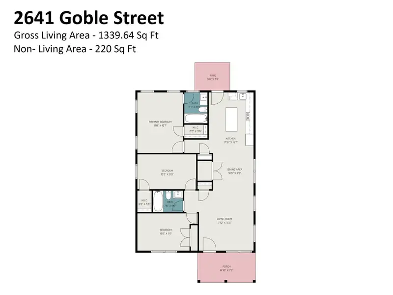 2D floor plan layout of this home in , Gastonia, NC (Image 4).