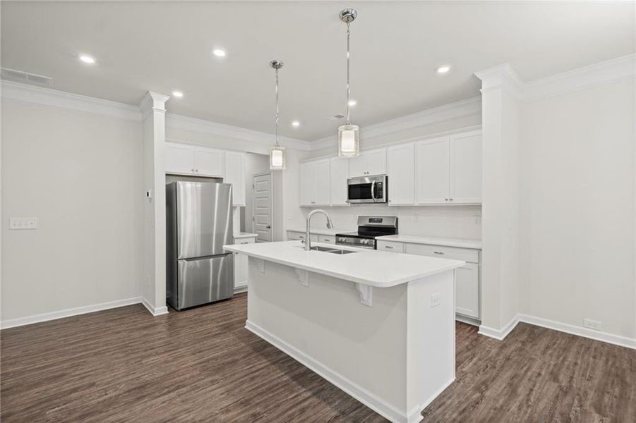 Furnished interior view inside a new home in , Powder Springs (Image 13).