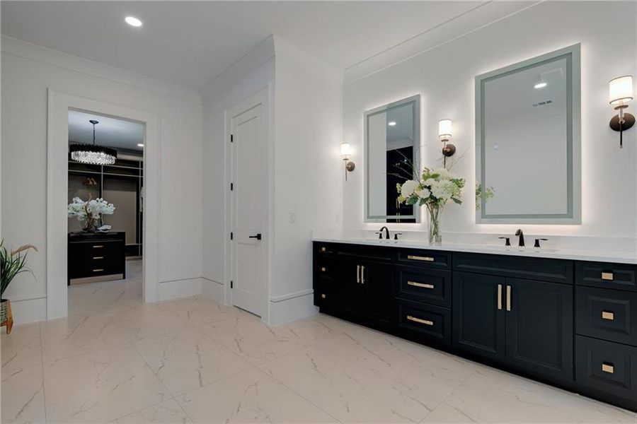 Furnished interior view inside a new home in , Monroe (Image 87).