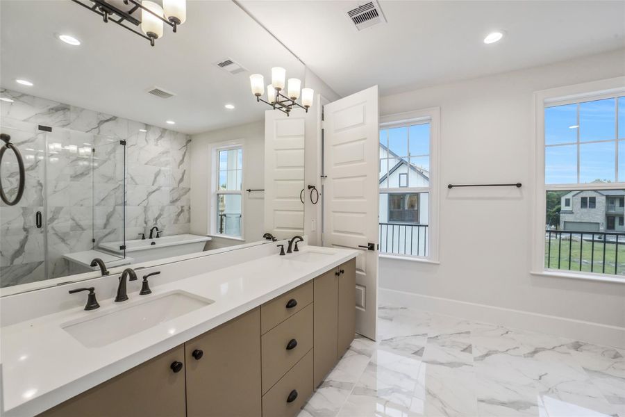 Furnished interior view inside a new home in , Houston (Image 9).