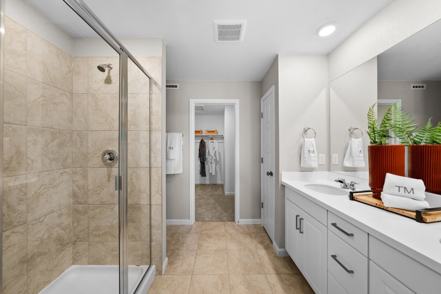 Furnished interior view inside a new home in Trailstone, Arvada (Image 15).