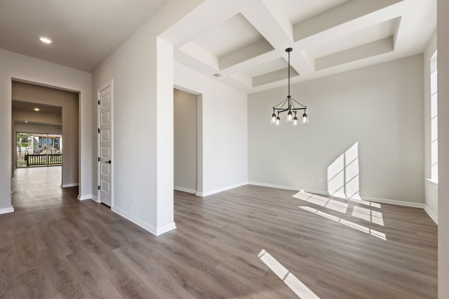 Representative unfurnished interior of a home built from the Maxwell by Ashton Woods in The Estates at La Cima, San Marcos (Image 40). Representative unfurnished interior of a home built from the Maxwell by Ashton Woods in The Estates at La Cima, San Marcos (Image 40).