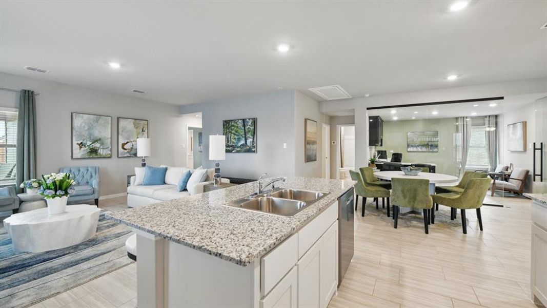Furnished interior view inside a new home in The Hills at Reunion, Newark (Image 8).