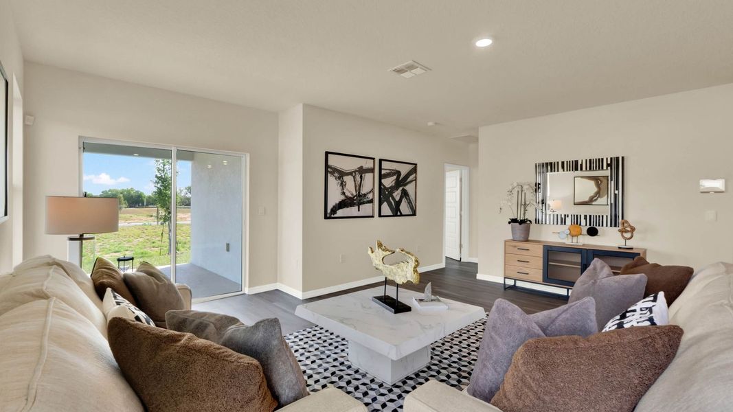 Representative furnished interior of a home built from the Lakeside by D.R. Horton in Sagewood, Apopka (Image 6).