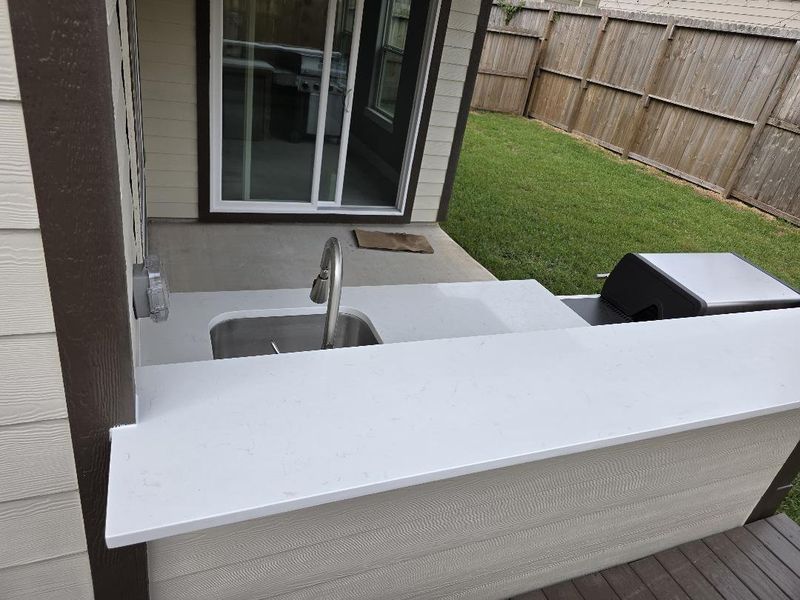 Exterior details and patio area of a home in , Houston (Image 30).