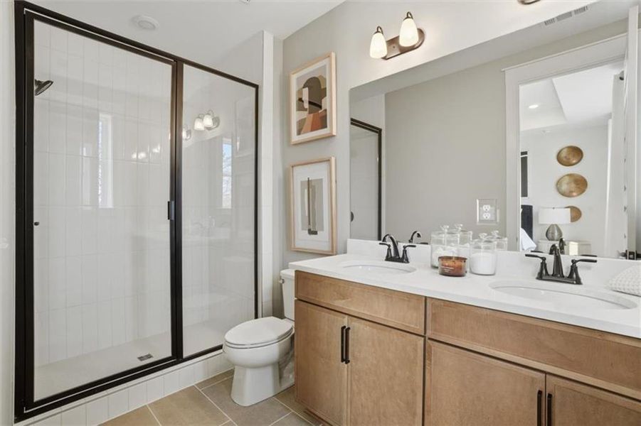 Furnished interior view inside a new home in The Eighteen, Atlanta (Image 12).