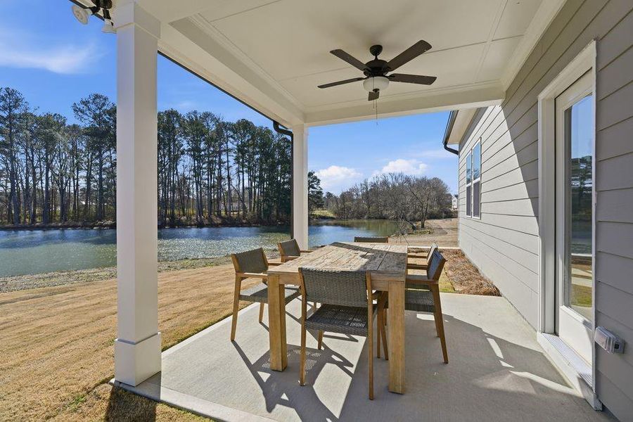 Exterior details and patio area of a home in Windance Lake, Loganville (Image 4). Exterior details and patio area of a home in Windance Lake, Loganville (Image 4).