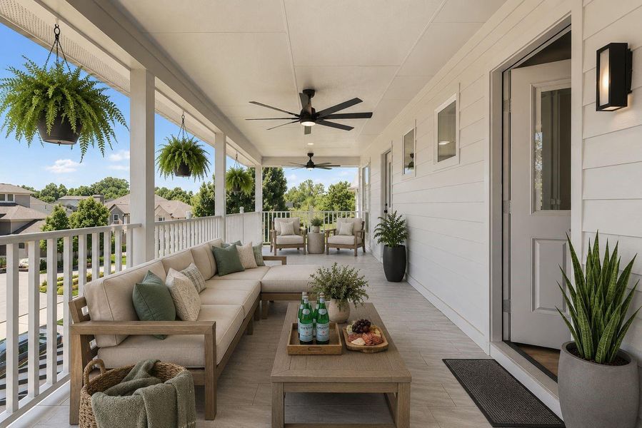 The home was designed for enjoying the outdoors. The upstairs balcony is virtually furnished so that you can imagine it's potential. Beautiful modern ceiling fans, exterior doors into two of the secondary bedrooms. The home was designed for enjoying the outdoors. The upstairs balcony is virtually furnished so that you can imagine it's potential. Beautiful modern ceiling fans, exterior doors into two of the secondary bedrooms.