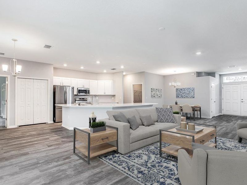 You will love the spacious and open living area - Willow II by Highland Homes