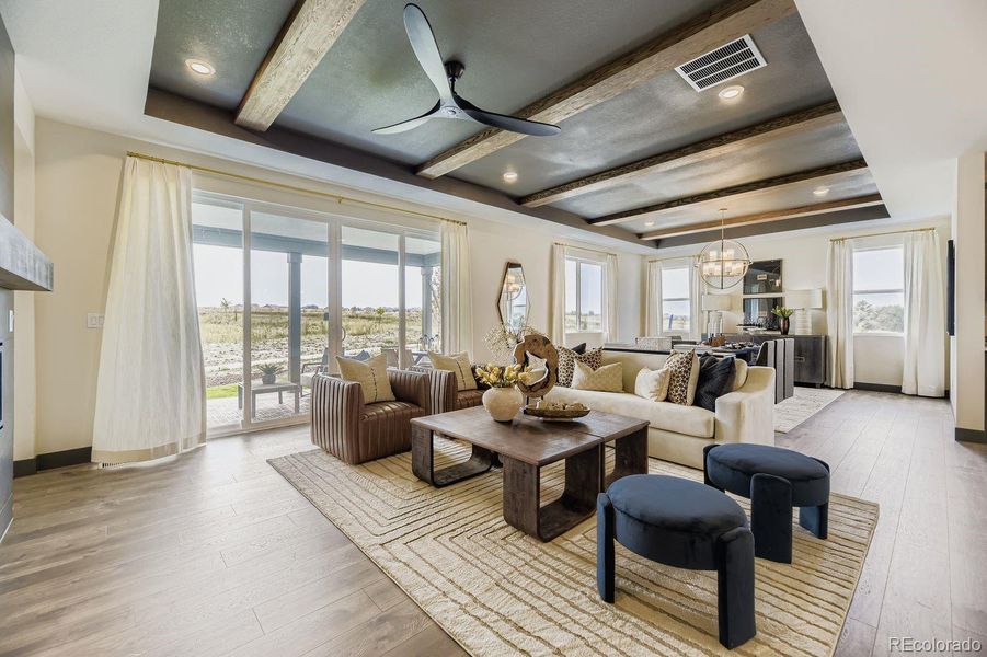 INTERIOR PHOTOS ARE SUMMIT MODEL HOME.