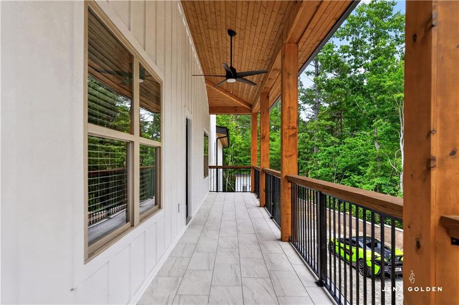Exterior details and patio area of a home in , Dahlonega (Image 36).