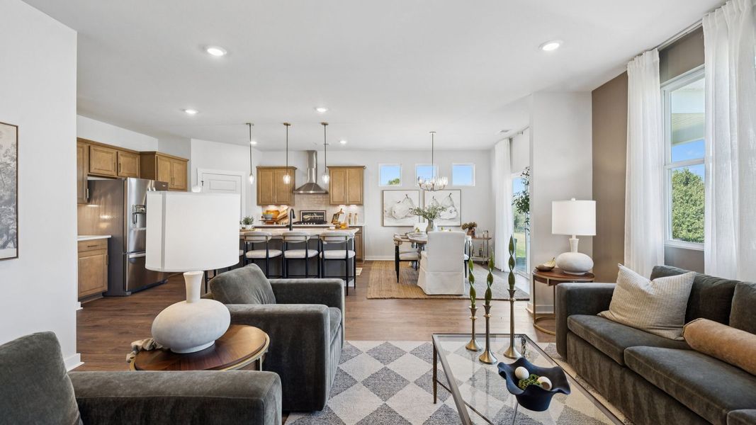 Representative furnished interior of a home built from the MILFORD A by D.R. Horton in Pottsview, Smyrna (Image 27).
