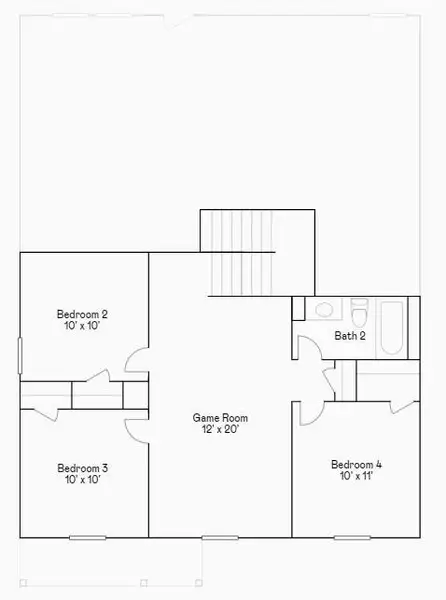 2D floor plan layout of this home in Sila, Huffman, TX (Image 4).