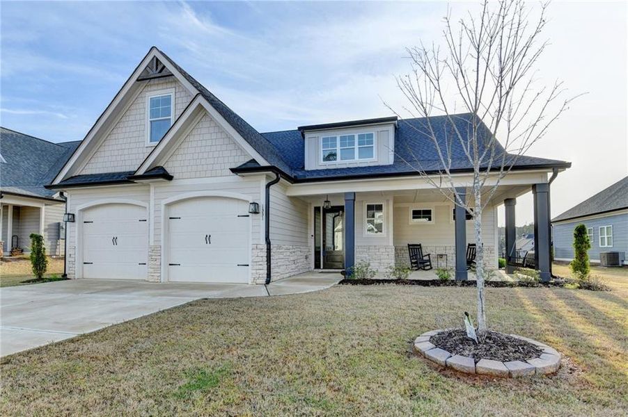 Front exterior of a new home in , Greensboro, GA, highlighting curb appeal (Image 1). Front exterior of a new home in , Greensboro, GA, highlighting curb appeal (Image 1).