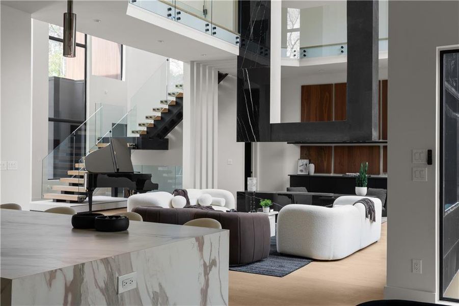 Furnished interior view inside a new home in , Atlanta (Image 16).