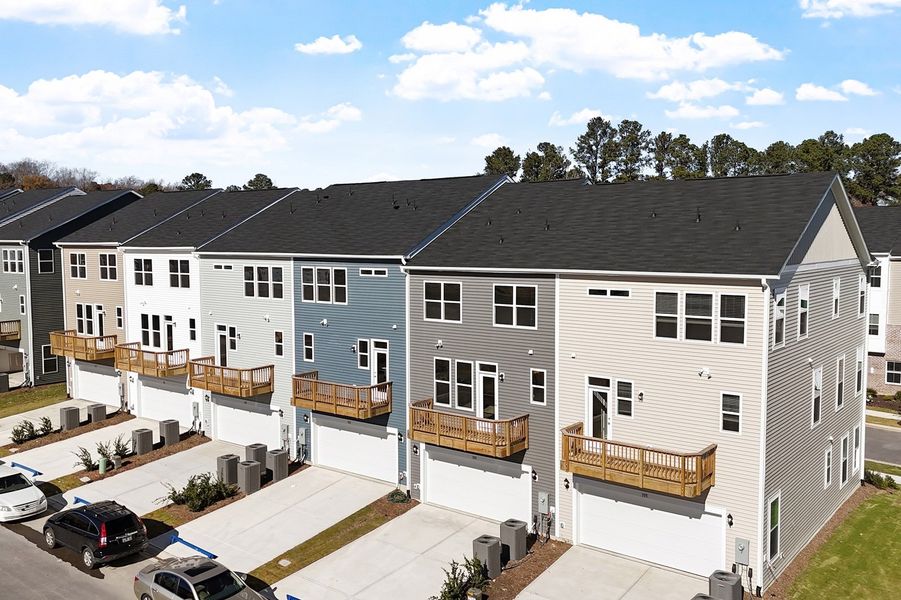 Exterior details and patio area of a home in Renaissance at White Oak, Garner (Image 4).