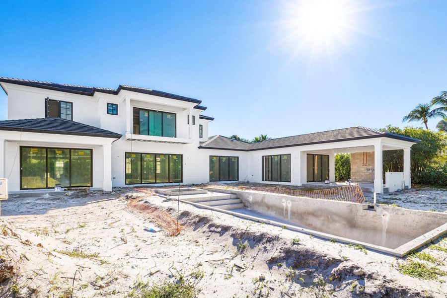 Backyard & Pool Construction Progress