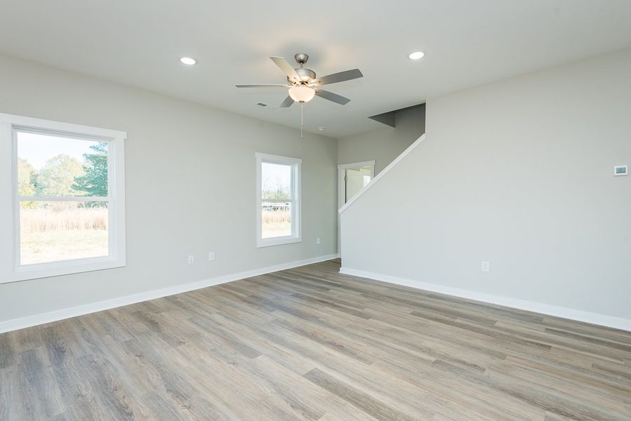 Representative unfurnished interior of a home built from the Brook C by Foundation Home Builders LLC in Pallini Place, Ossipee (Image 19).