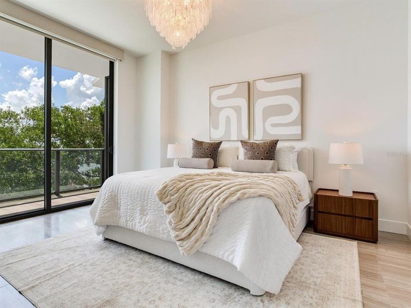 Furnished interior view inside a new home in , Tampa (Image 43).