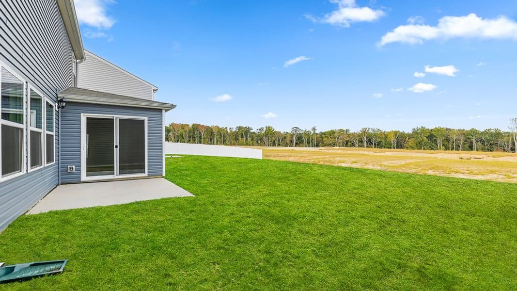 Exterior details and patio area of a home in Tyger Pines, Moore (Image 21).