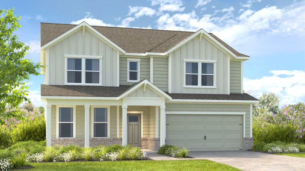Representative exterior photo of a completed home built from the Prescott by Taylor Morrison in Heritage River, Euharlee, GA (Image 19).