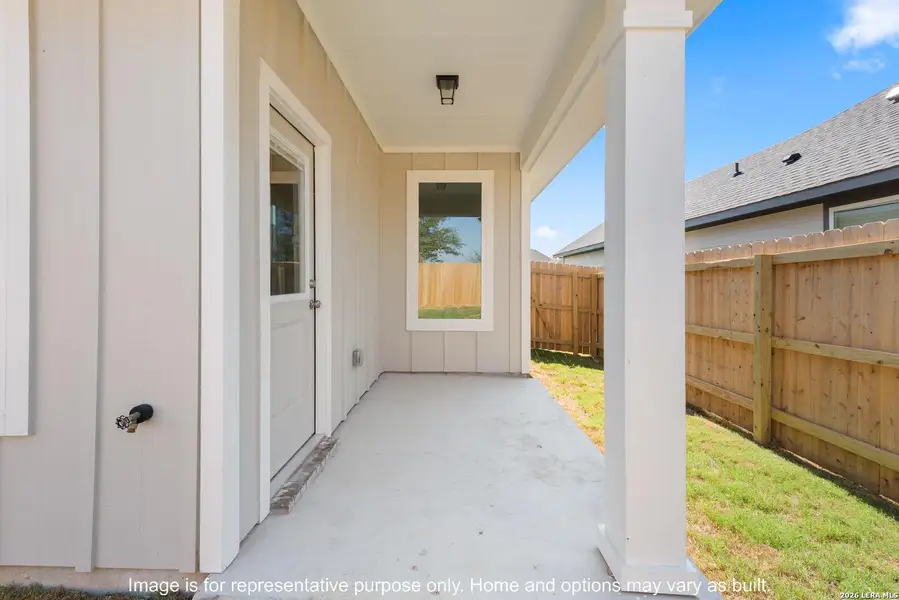 Exterior details and patio area of a home in Arroyo Ranch, Seguin (Image 3). Exterior details and patio area of a home in Arroyo Ranch, Seguin (Image 3).