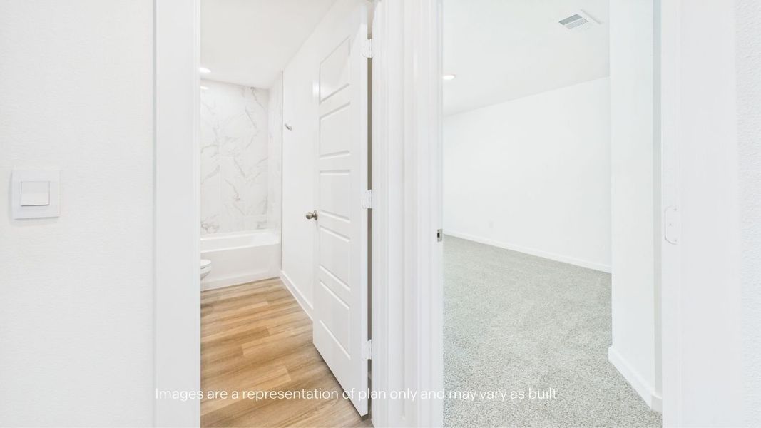 Representative unfurnished interior of a home built from the The Blanco by D.R. Horton in Westmont, Lubbock (Image 17). Representative unfurnished interior of a home built from the The Blanco by D.R. Horton in Westmont, Lubbock (Image 17).