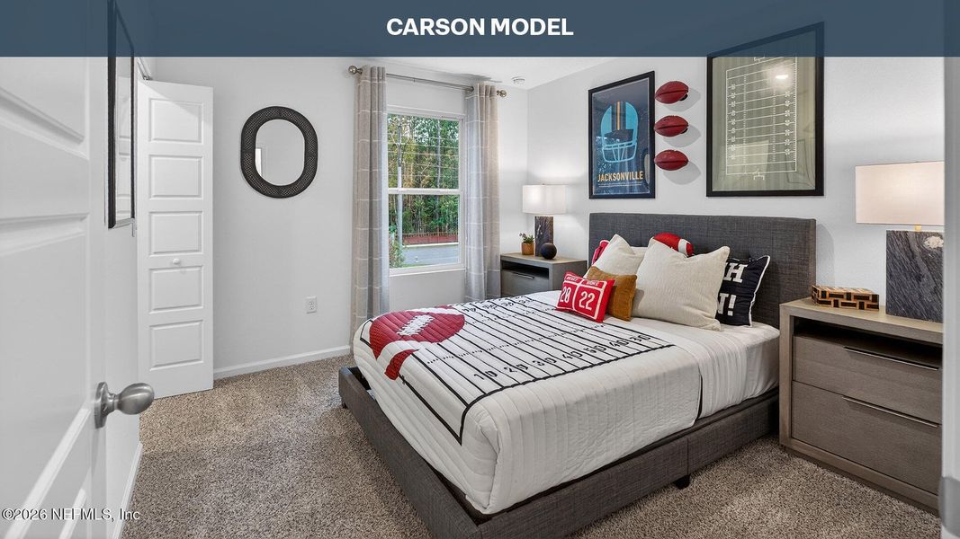 Furnished interior view inside a new home in Hansen Creek, Jacksonville (Image 14). Furnished interior view inside a new home in Hansen Creek, Jacksonville (Image 14).