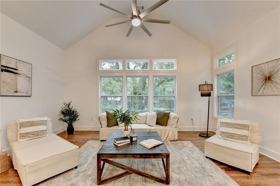 Furnished interior view inside a new home in , Atlanta (Image 35).