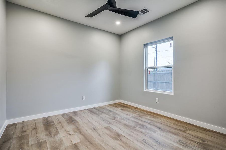 Unfurnished room featuring light hardwood / wood-style floors