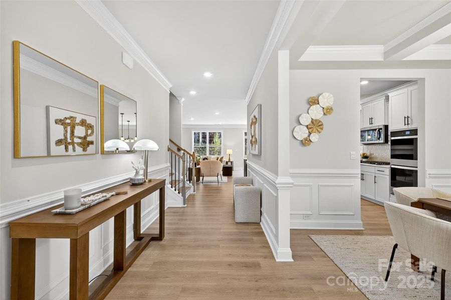 Furnished interior view inside a new home in Falls Cove, Troutman (Image 2).