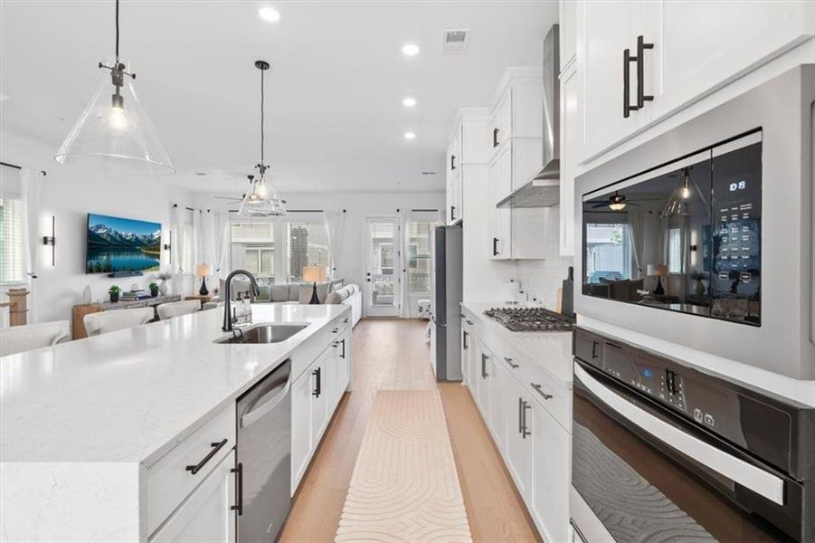 Furnished interior view inside a new home in , Roswell (Image 12).