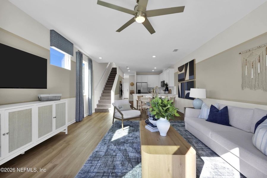 Furnished interior view inside a new home in Baxley Villas, Middleburg (Image 9).