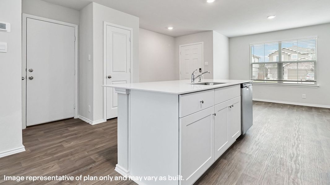 Representative furnished interior of a home built from the The Commerce by D.R. Horton in Riverstone at Westpointe, San Antonio (Image 5).