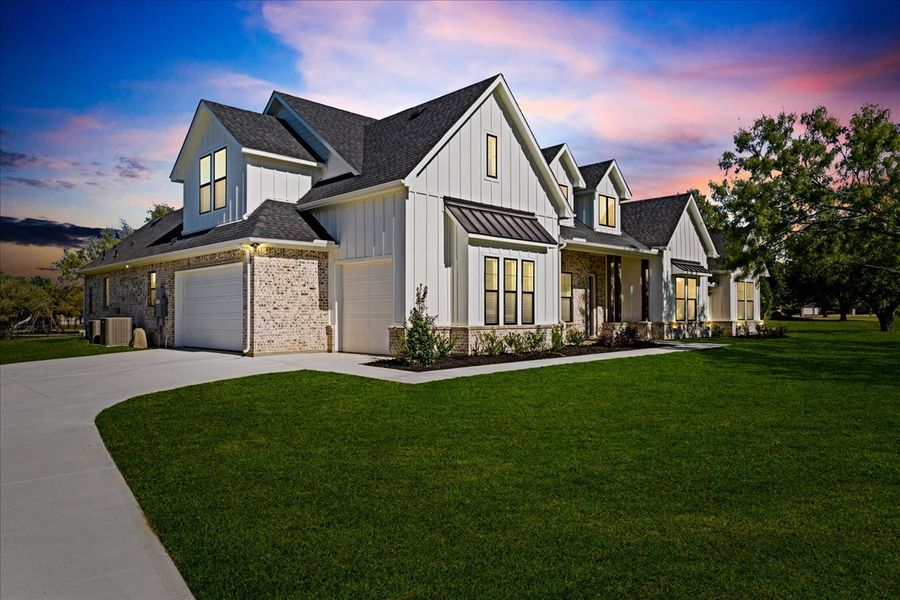 Representative exterior photo of a completed home built from the The Braden II by Doug Parr Custom Homes in Kessler Farms, Brock, TX (Image 34).