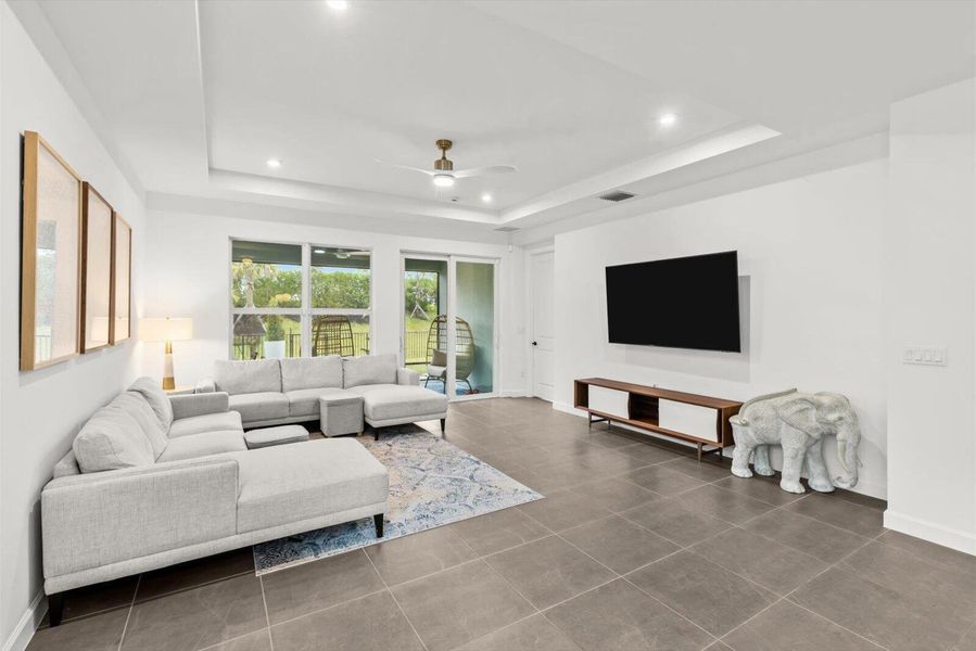 Furnished interior view inside a new home in Tradition - Kenley, Port St. Lucie (Image 17). Furnished interior view inside a new home in Tradition - Kenley, Port St. Lucie (Image 17).