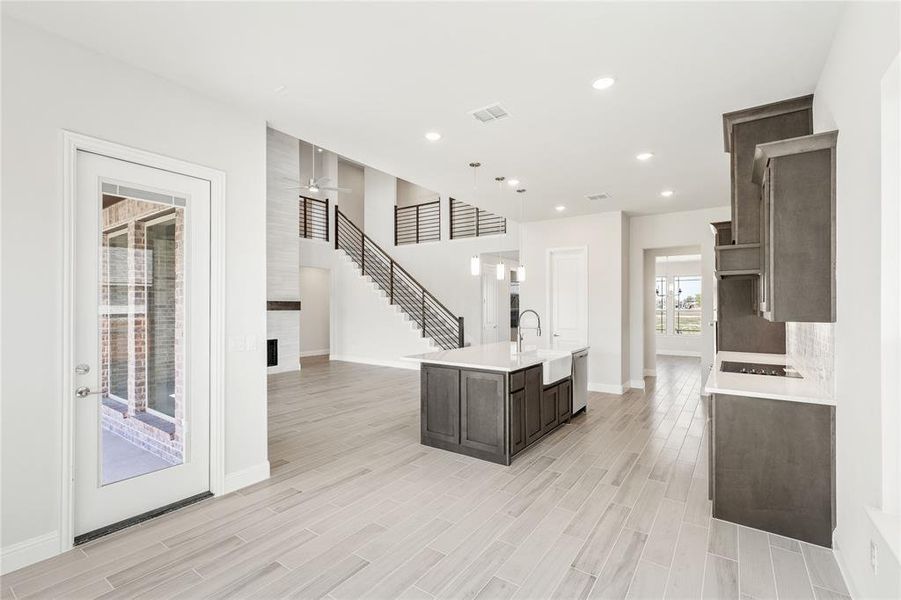 Furnished interior view inside a new home in Sunrise at Garden Valley, Waxahachie (Image 10).