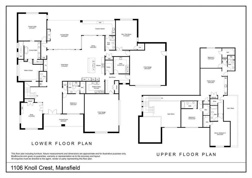 Floor Plan for 1106 Knoll Crest Drive Floor Plan for 1106 Knoll Crest Drive