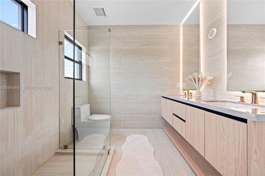 Furnished interior view inside a new home in , Miami (Image 37). Furnished interior view inside a new home in , Miami (Image 37).