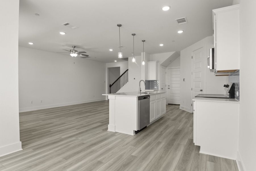 Furnished interior view inside a new home in Avery Centre, Round Rock (Image 8).