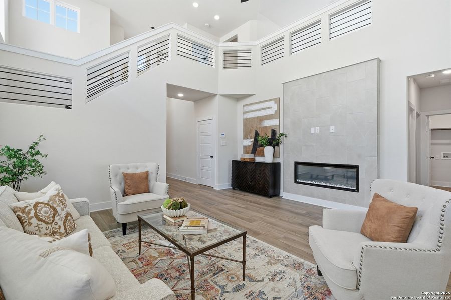 Furnished interior view inside a new home in Hunters Ranch, San Antonio (Image 34).