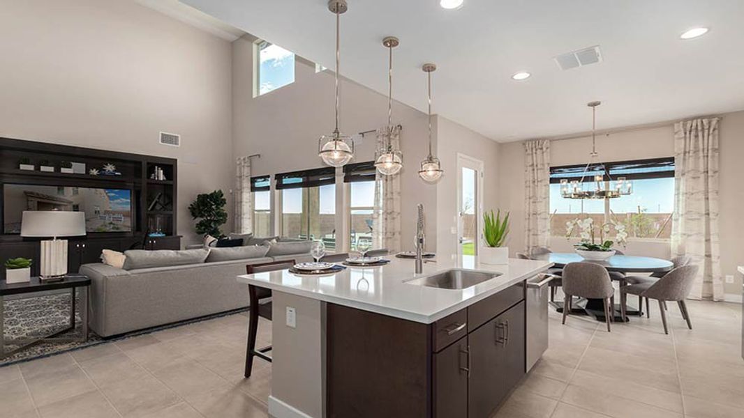 Representative furnished interior of a home built from the Revere by Taylor Morrison in Combs Ranch Landmark Collection, San Tan Valley (Image 10).