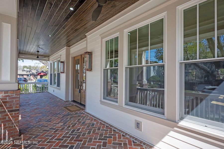 Exterior details and patio area of a home in , Jacksonville (Image 46).