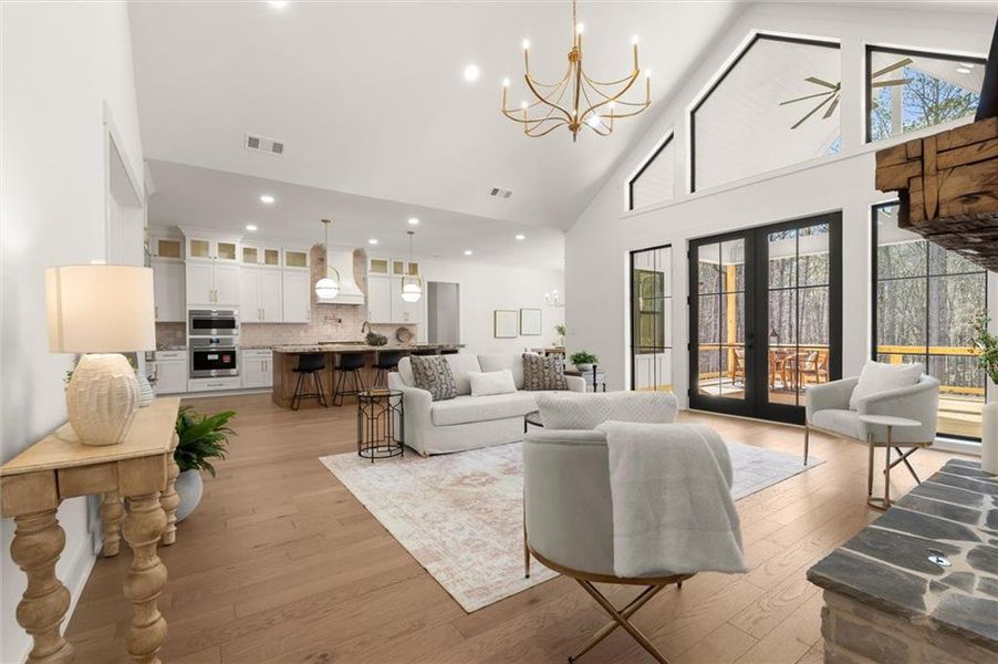 Furnished interior view inside a new home in , Ball Ground (Image 43).