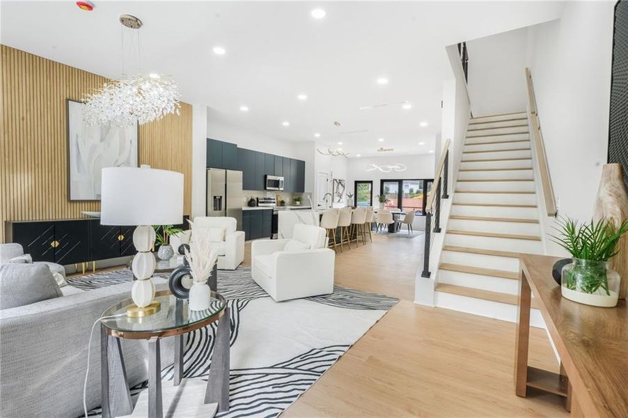Furnished interior view inside a new home in , Decatur (Image 33).