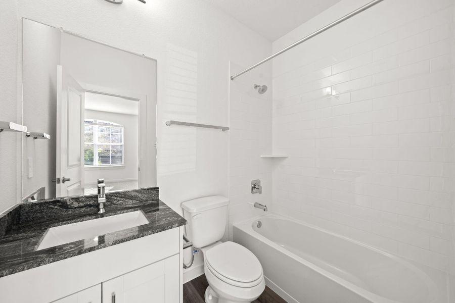 Furnished interior view inside a new home in Harvest Green, Richmond (Image 17). Furnished interior view inside a new home in Harvest Green, Richmond (Image 17).