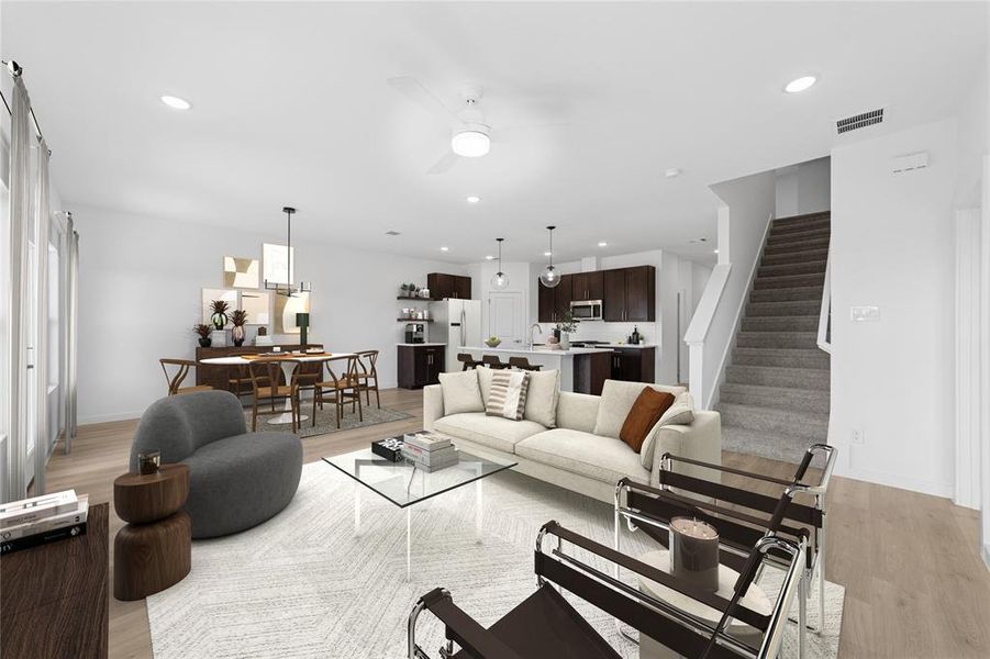 Furnished interior view inside a new home in Rolling Ridge, Van Alstyne (Image 19).