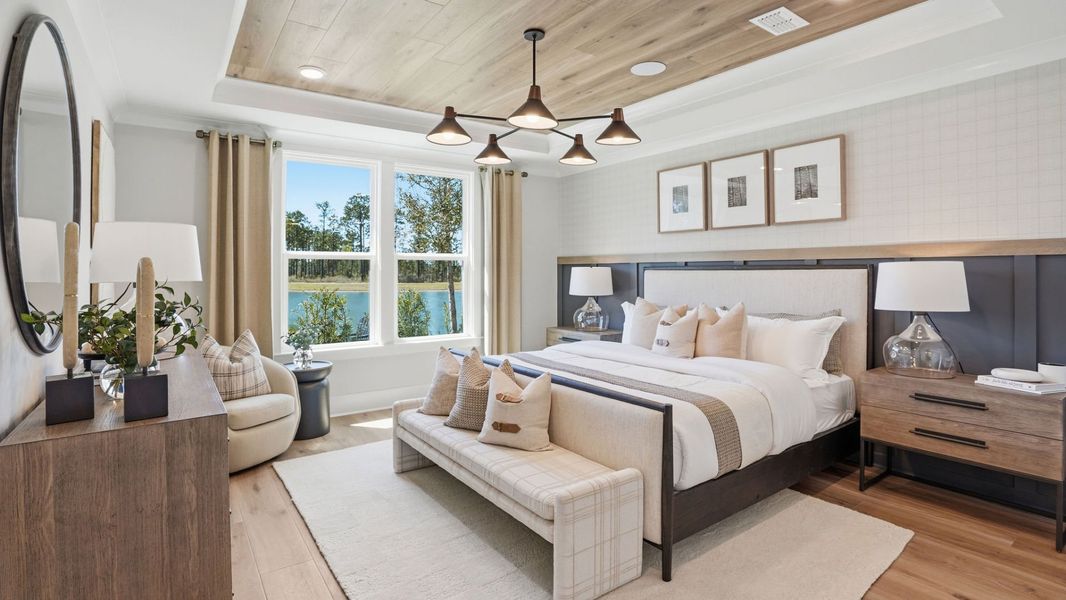 Representative furnished interior of a home built from the Mystique by Del Webb in Del Webb Point Hope, Charleston (Image 17).