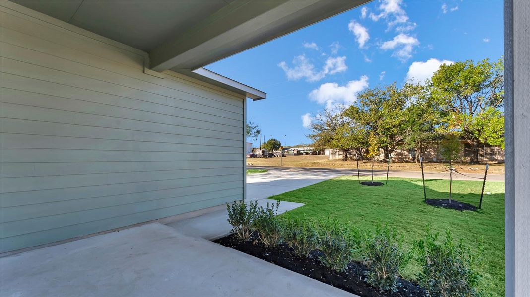 Exterior details and patio area of a home in , Cottonwood Shores (Image 3).